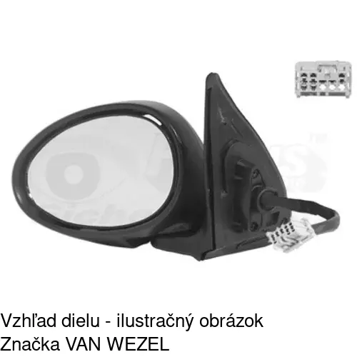 Vonkajšie zrkadlo 6345514E /POLCAR/ - obr. 3