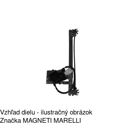 Mechanizmus sťahovania okna elektrický bez motora 6523PSG4 /POLCAR/ - obr. 1