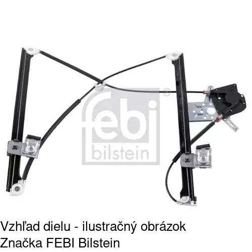 Mechanizmus sťahovania okna elektrický bez motora 6705PSG2 /POLCAR/ - obr. 5