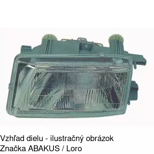 Hlavný reflektor 6713090E /POLCAR/ - obr. 3
