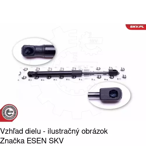 Plynová pružina 6722AB2 /POLCAR/ - obr. 2