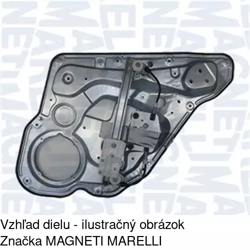 Mechanizmus sťahovania okna elektrický bez motora 6722PSG3 /POLCAR/ - obr. 2