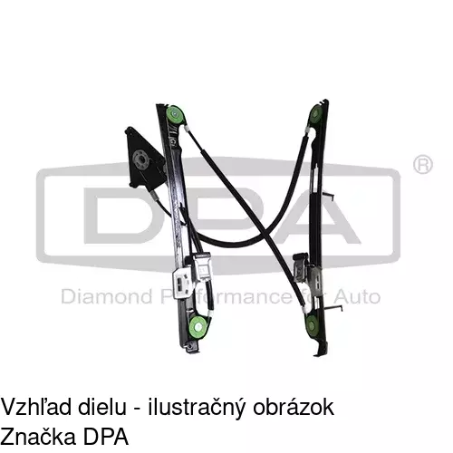 Mechanizmus sťahovania okna elektrický bez motora 6755PSG1 /POLCAR/ - obr. 4