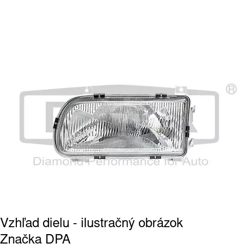 Hlavný reflektor 6910090E /POLCAR/ - obr. 1