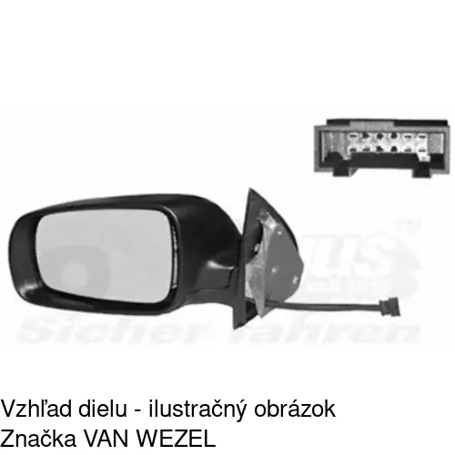 Vonkajšie zrkadlo 6913514E /POLCAR/ - obr. 3