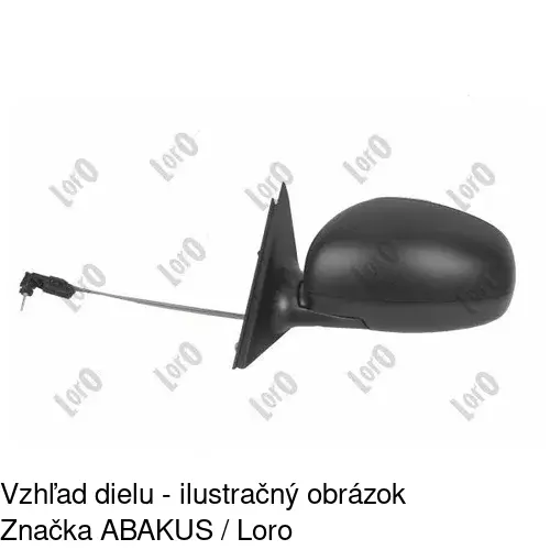 Vonkajšie zrkadlo 6913515E /POLCAR/ - obr. 5