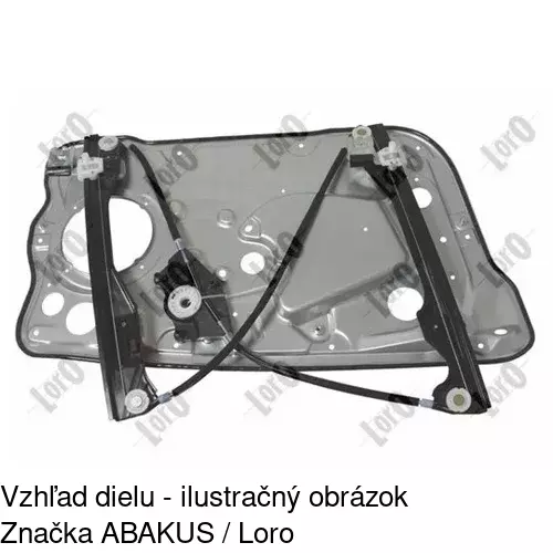 Mechanizmus sťahovania okna elektrický bez motora 6913PSG2 /POLCAR/ - obr. 1