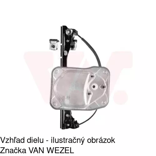 Mechanizmus sťahovania okna elektrický bez motora 6915PSG3 /POLCAR/ - obr. 4