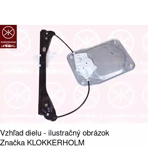 Mechanizmus sťahovania okna elektrický bez motora 6915PSG4 /POLCAR/
