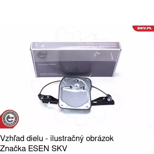 Mechanizmus sťahovania okna elektrický bez motora 6915PSG4 /POLCAR/ - obr. 3