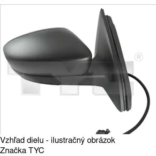 Vonkajšie zrkadlo 69B1514M /POLCAR/ - obr. 5