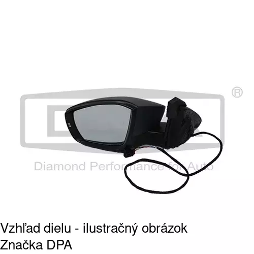 Vonkajšie zrkadlo 69C1516M /POLCAR/ - obr. 2