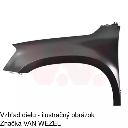 Predný blatník POLCAR 69X101
