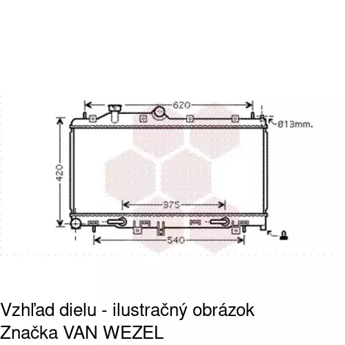 Chladiče vody 7243082K /POLCAR/ - obr. 1