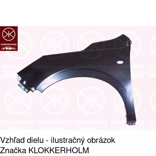 Predný blatník POLCAR 72X102