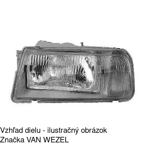 Hlavný reflektor 740310-E /POLCAR/ - obr. 2