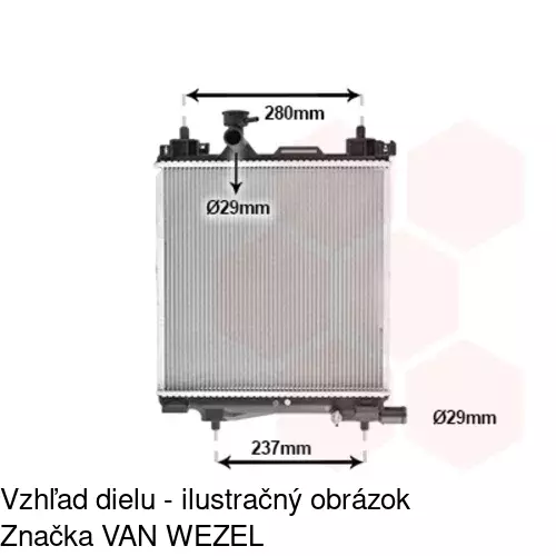 Chladiče vody 7415082K /POLCAR/ - obr. 1