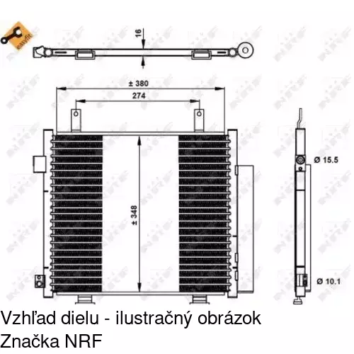 Chladiče klimatizácie POLCAR 7431K81K