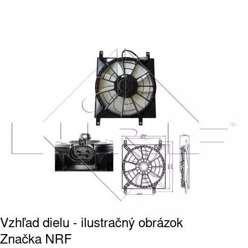 Ventilátory chladičov 743523W2 /POLCAR/ - obr. 1