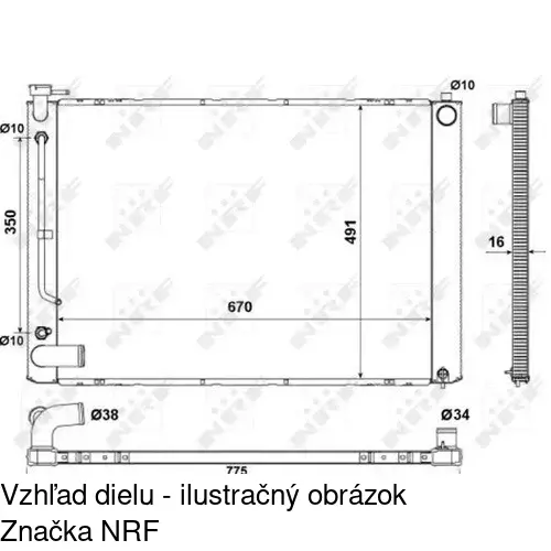 Chladiče vody POLCAR 806108-1