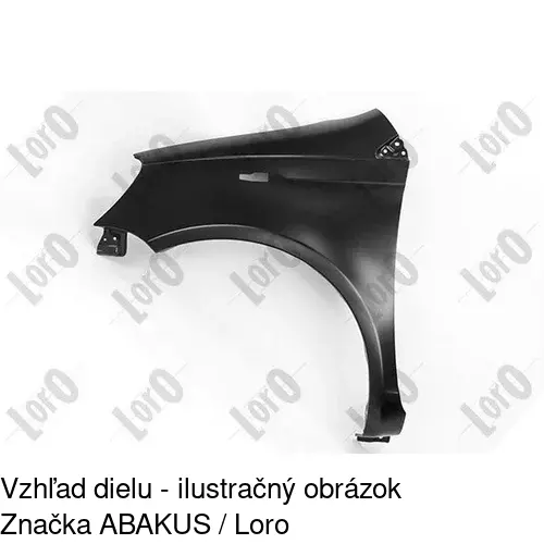Predný blatník POLCAR 810301