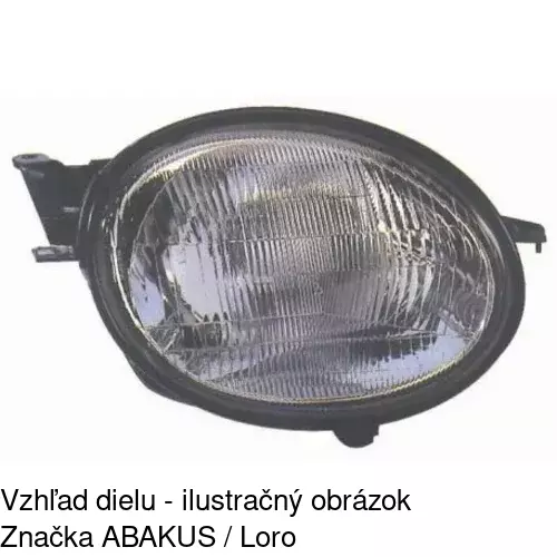 Hlavný reflektor 8112102E /POLCAR/ - obr. 2