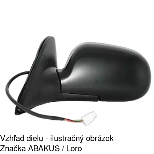 Vonkajšie zrkadlo 8112514E /POLCAR/ - obr. 2