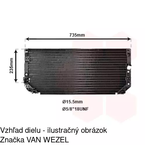 Chladiče klimatizácie 8112K8B2 /POLCAR/ - obr. 1
