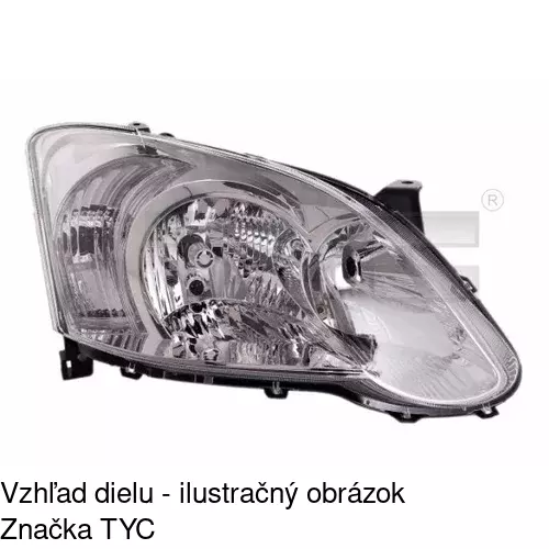 Hlavný reflektor POLCAR 811510-E