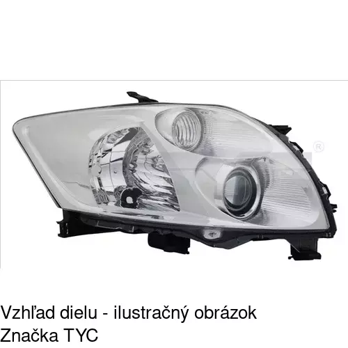 Hlavný reflektor 811609-E /POLCAR/ - obr. 1