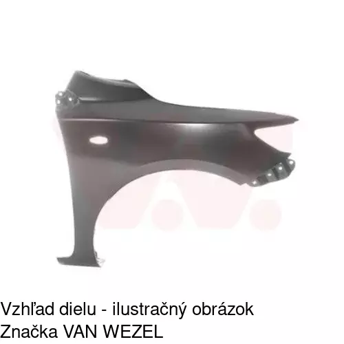 Predný blatník POLCAR 811701