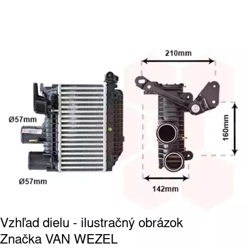 Chladiče vzduchu (Intercoolery) 8124J8-1 /POLCAR/ - obr. 1