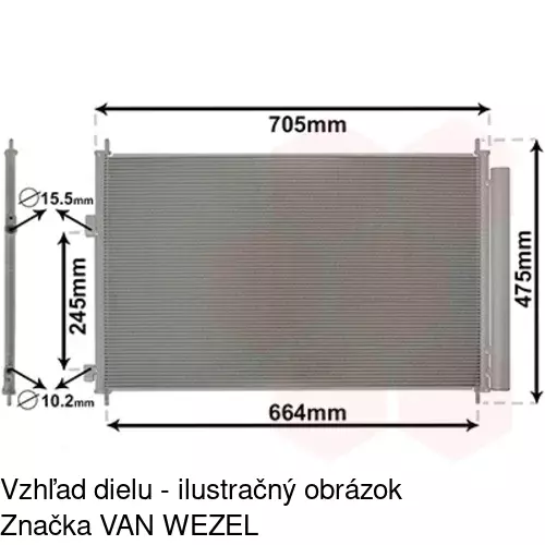 Chladiče klimatizácie 8148K8C1S /POLCAR/ - obr. 2