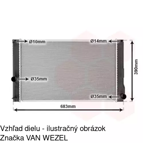 Chladiče vody 8162082K /POLCAR/ - obr. 2