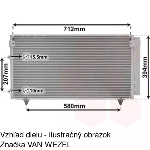 Chladiče klimatizácie 8187K8C1 /POLCAR/ - obr. 1