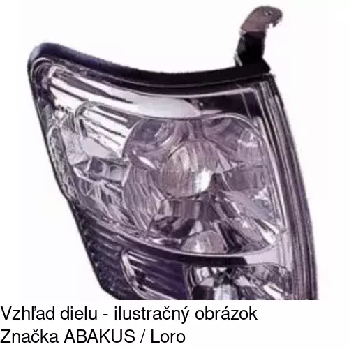 Predná smerovka s obrysom 819020-E /POLCAR/