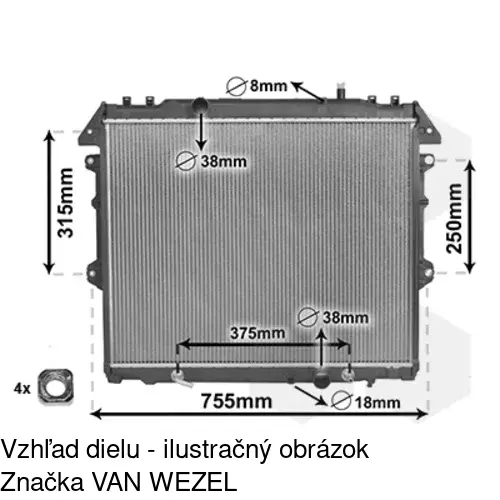 Chladiče vody 819208-7 /POLCAR/ - obr. 2