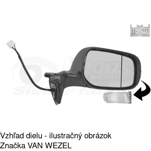 Vonkajšie zrkadlo 81C1523M /POLCAR/ - obr. 2