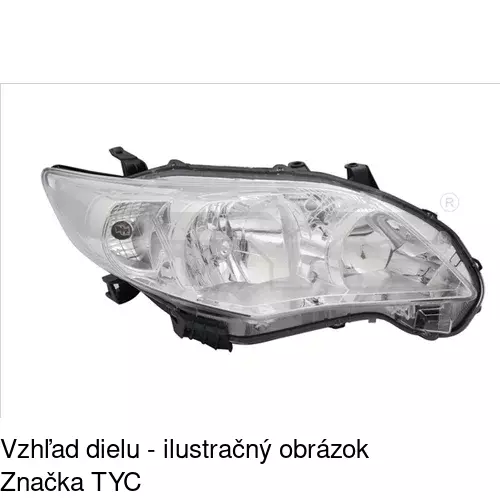 Hlavný reflektor 81C209-E /POLCAR/ - obr. 1