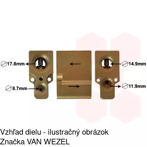 Expanzný ventil 8UW351239241 /POLCAR/ - obr. 5