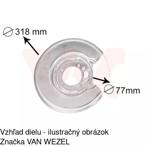 Brzdovy štít 9031OT50 /POLCAR/ - obr. 2