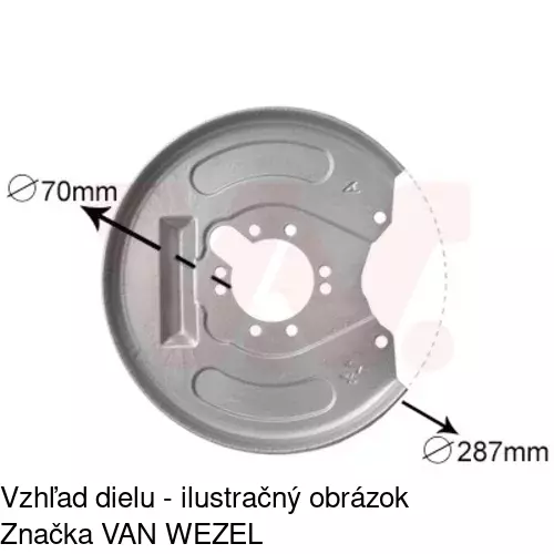 Brzdovy štít 9040OT-5 /POLCAR/ - obr. 2