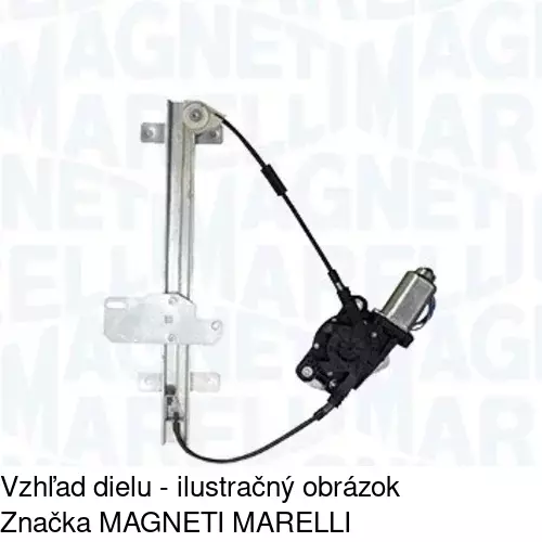 Elektrický mechanizmus okna dverí POLCAR 9040PSE3