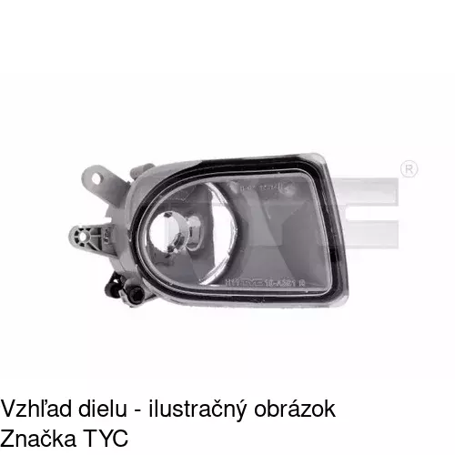 Hmlové svetlo - predné POLCAR 9042301U