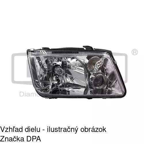 Hlavný reflektor 9512100E /POLCAR/ - obr. 2