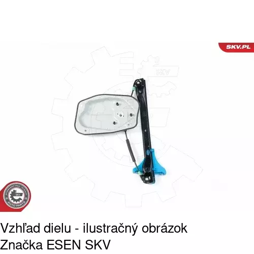 Mechanizmus sťahovania okna elektrický bez motora 9514PSG3 /POLCAR/ - obr. 2