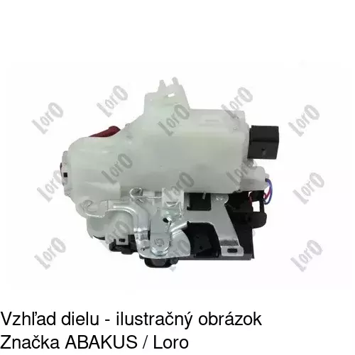 Vnútorná zámka dverí 9514ZC-2 /POLCAR/ - obr. 3