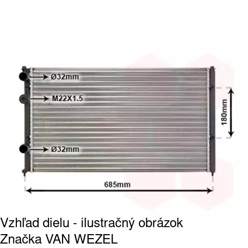 Chladiče vody 952408-8 /POLCAR/ - obr. 5