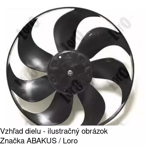 Ventilátor bez krytu / podpery 952423U4-Q /POLCAR/ - obr. 1