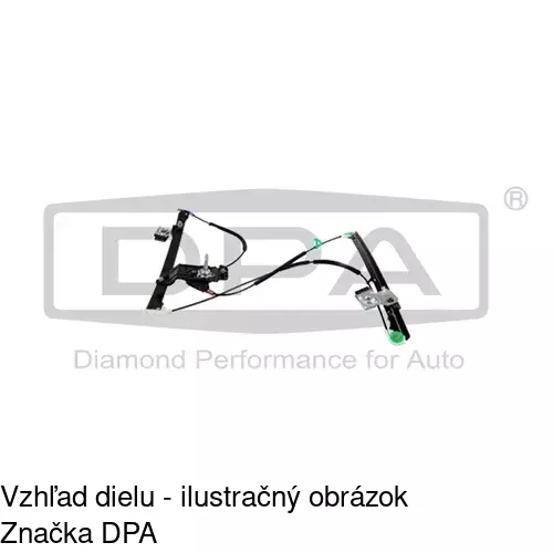 Manuálny mechanizmus okna dverí 9524PSM1A /POLCAR/ - obr. 1